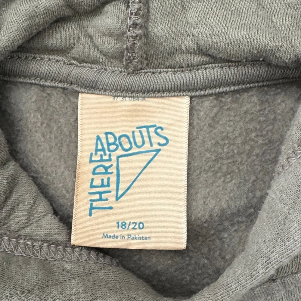 Thereabouts Girls Quilted Hoodie Sweatshirt Sage Green Size 18/20
